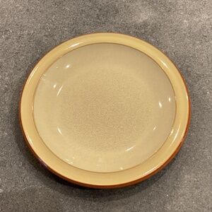 Denby Fire (retired) Stoneware Yellow Side bread plate (6 available $20 EACH)